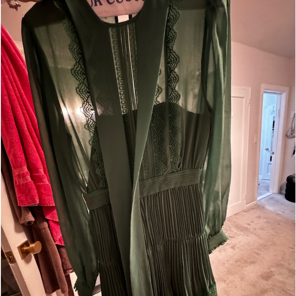 green self portrait dress